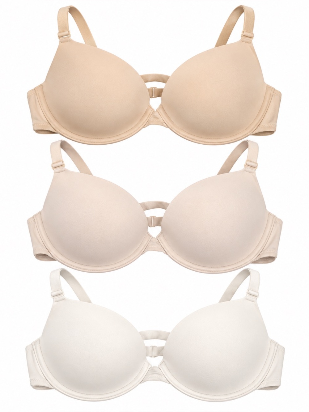 PINK VICTORIA’S SECRET 3 Bra Bundle Push Up Padded Nude Beige 32B